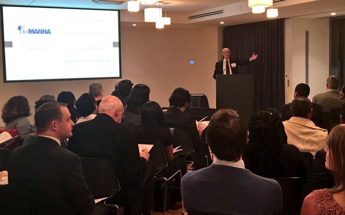 DHCD is at the Friends of <a href="/MannaINC/">MANNA, Inc.</a> event, celebrating #affordablehousing. Rev. Jim says it's all about building community
