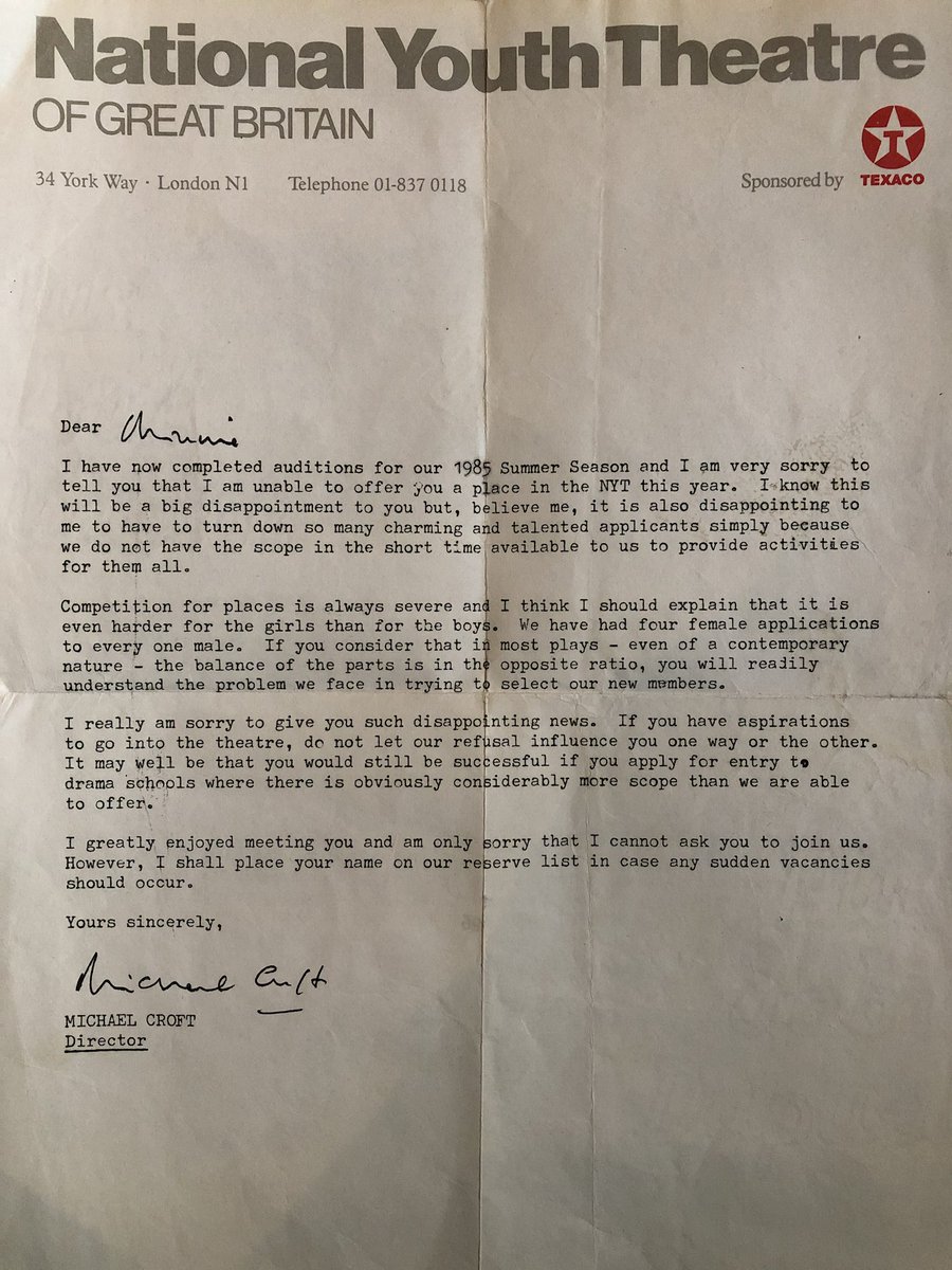 Driver my on Minnie Twitter: rejection letter \