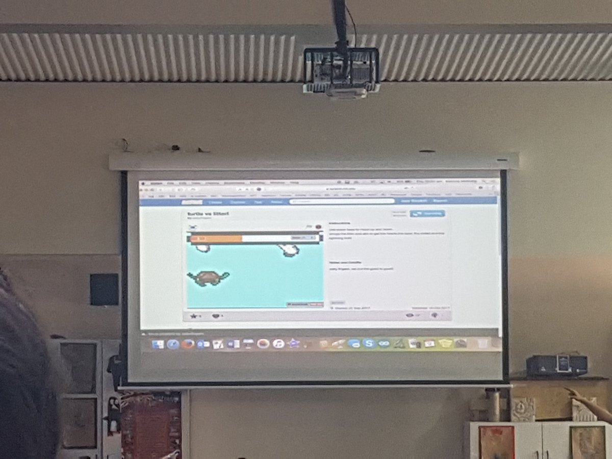JoClyne1's tweet photo. Students from @carrumps designed a game about rubbish and the environment 'Turtle vs Litter' #digitech17 @HTAVed https://t.co/LqLWhjilK3