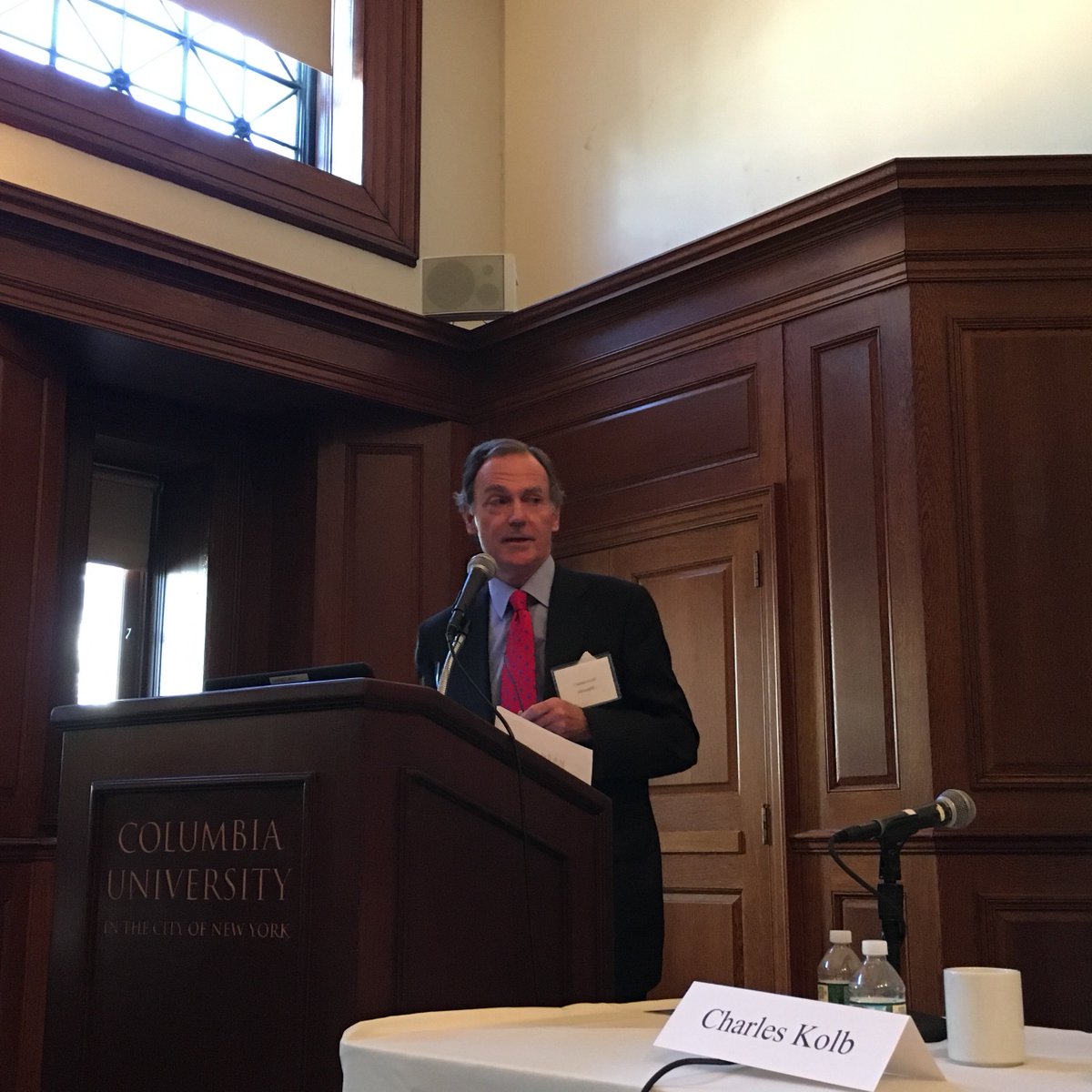 disruptdc's tweet photo. DisruptDC CEO @CharlesKolbDC spoke at the Center on Capitalism &amp; Society's 15th annual conference at Columbia University in NYC. The event focused on the roots of individualism and its effects on business, the economy, and prosperity. @ColumbiaCapSoc https://t.co/vVfDKQ3i0I