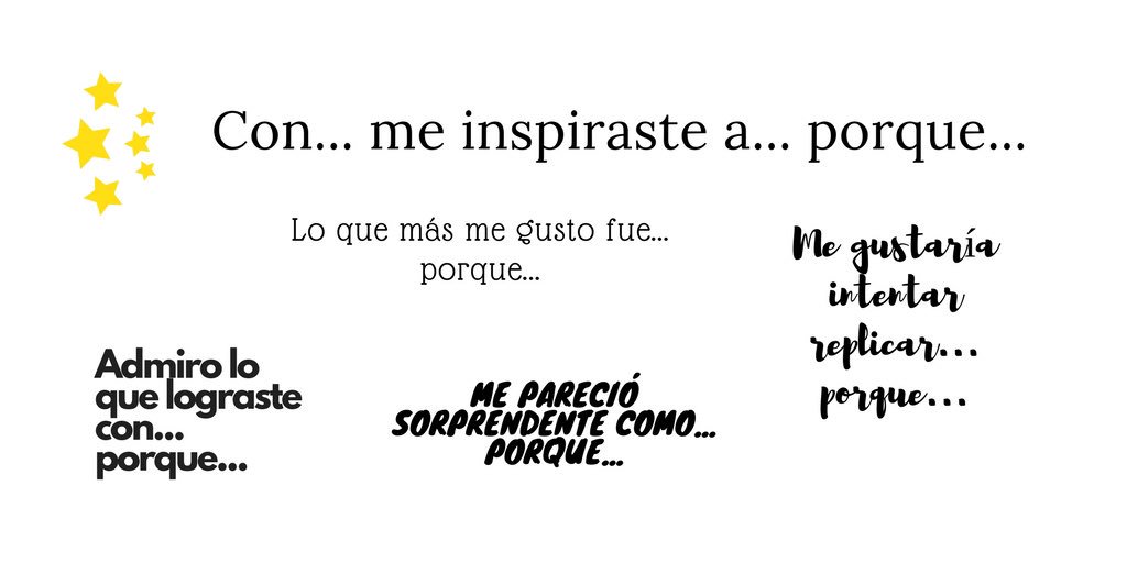 educarconnati's tweet photo. Para dar una retroalimentación positiva podemos utilizar “prompts” o frases iniciadoras como ⤵️⤵️⤵️ #rochitech https://t.co/t25dM79sEy