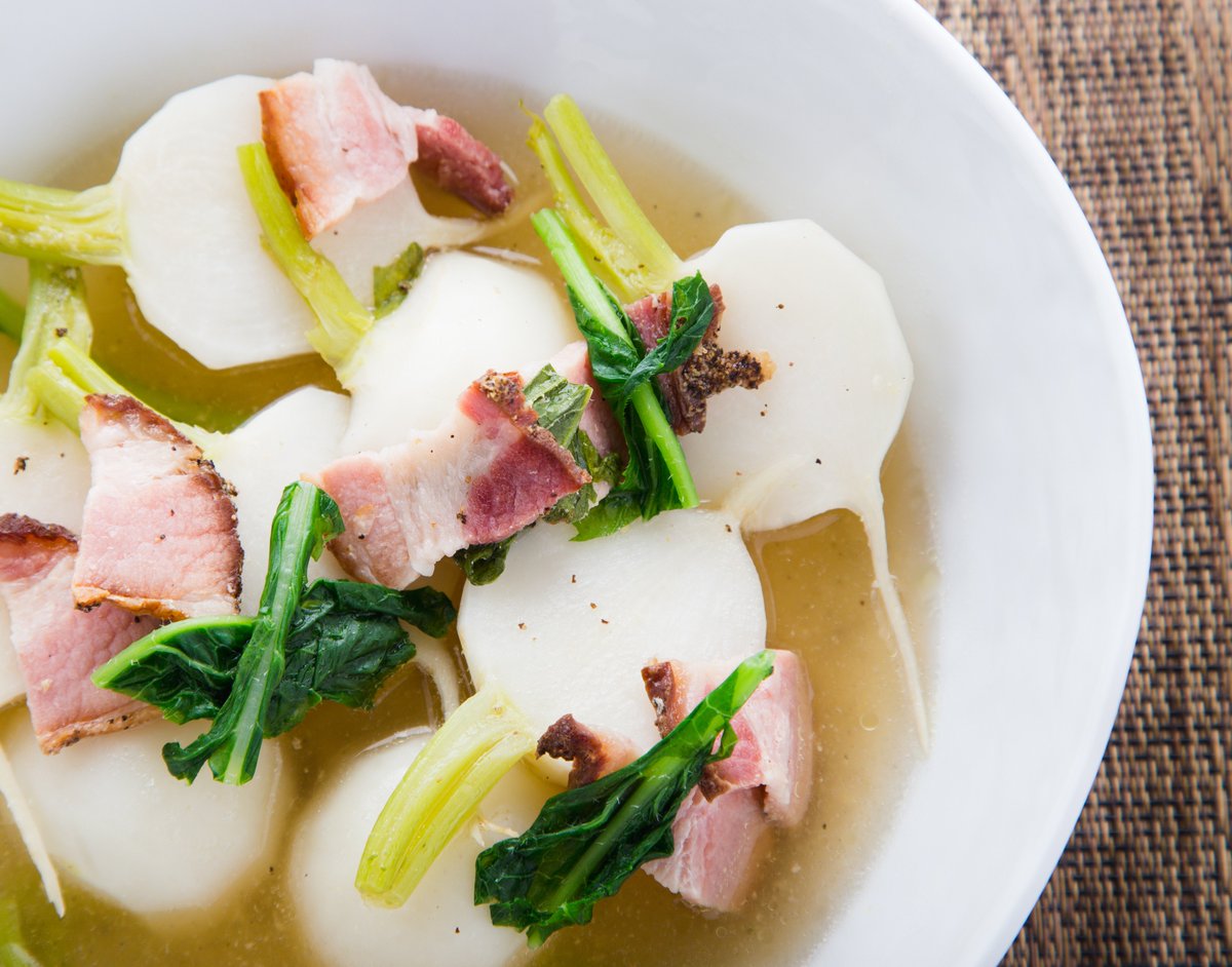 Our sous vide kuzu-ni is best served warm, its the perfect side dish on a cold winter's day. sansaire.com/signature-reci…