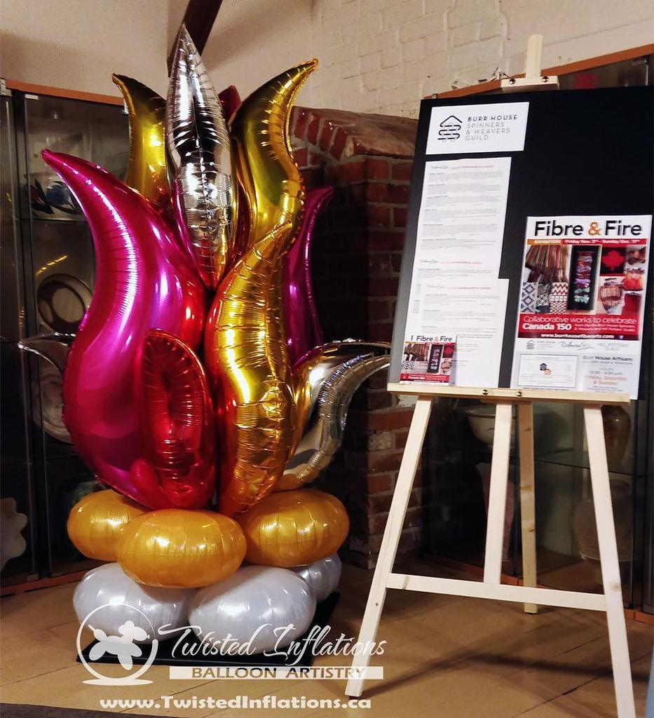 TIBalloons's tweet photo. #BalloonFire created for the Fibre and Fire art show at Burr House Spinners' and Weaver's guild. Come check them o… https://t.co/rO8x9lPrmB https://t.co/fDHLhnYf25