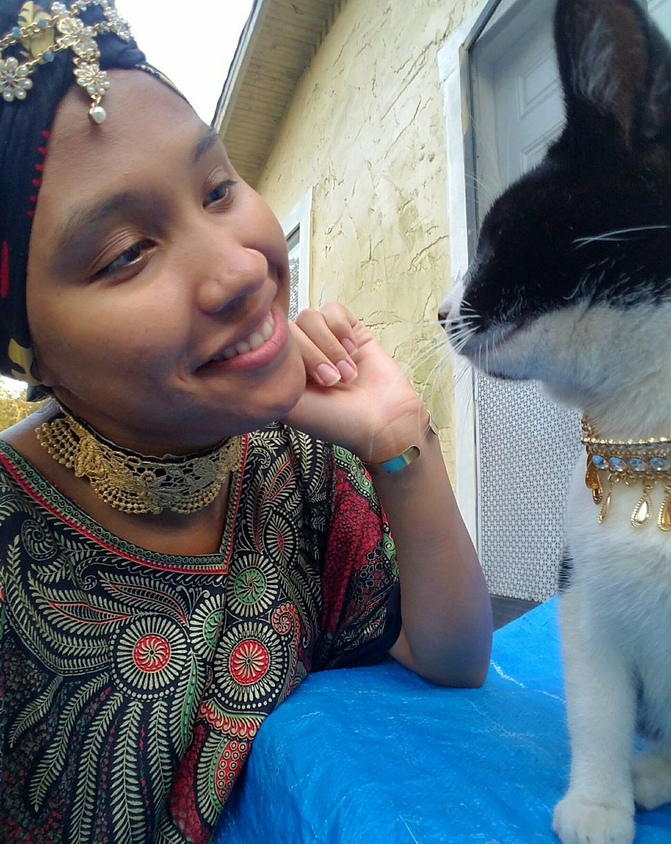 I'm in love &amp; adore Bastet's baby Regal Beauty Kat Collar from @KaatsOrg ooh wee looking like royalty get yours today at kaats.org 13Love 😻