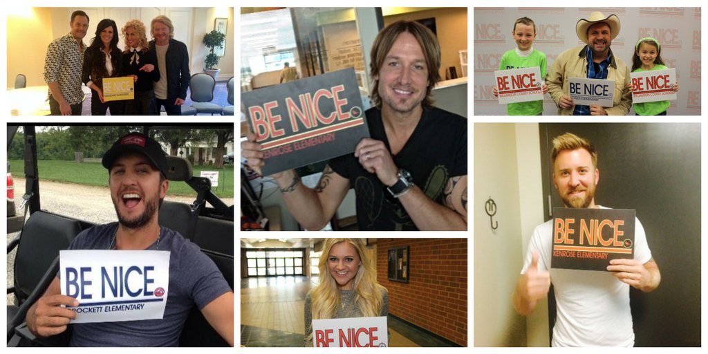 WCSedu's tweet photo. One of our favorite things about the #CMAs is congratulating all of the nominees who've helped us spread the #wcsBeNice message. Good luck! https://t.co/u5b78juCrS