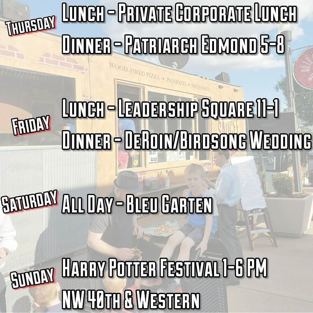 SauceeSicilian's tweet photo. Schedule For The Week Saucee Heads #WoodFiredPizza #CallAFoodTruck #FoodTruck #GetSaucee #SauceandBalls #OKCFoodTruck #SauceeSicilian #OKCF… https://t.co/2eB1uDFvMO