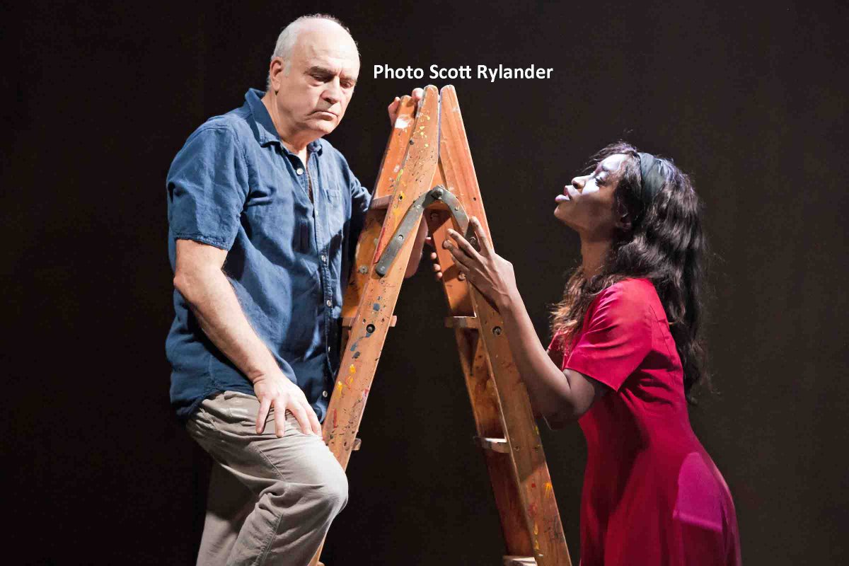 TLTreviews's tweet photo. Amber light for so macho Picasso https://t.co/KADXbE29Gy at lovely new venue @PlaygroundW10 @TheatreBlogRT #LDNtheatrebloggers https://t.co/QHZGD0RWKP