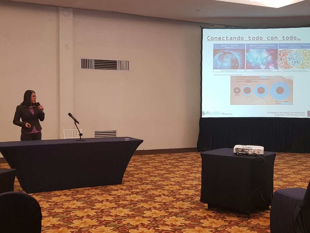 LaNIFInfotec's tweet photo. Presentación del Nodo FIWARE de México en la segunda reunión nacional de Centros Públicos de Investigación CONACYT @Fiware_Mexico @InfotecMexico https://t.co/ojzXw6xUqN