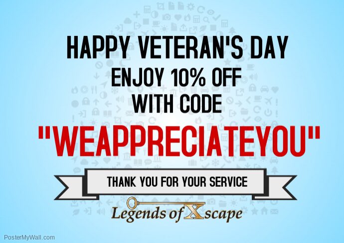 LegendsofXscape's tweet photo. #HappyVeteransDay #weknowfun ๐บ๐ธ https://t.co/YwyzpvwAvt