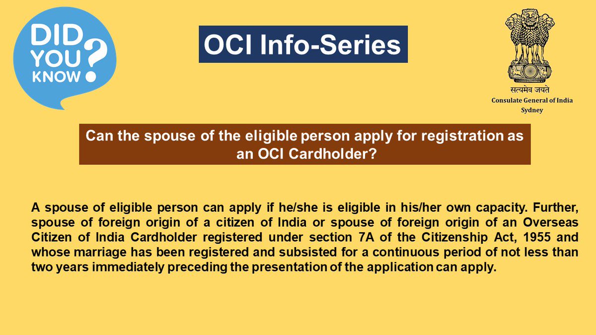 cgisydney's tweet photo. Our OCI Info-Series continues. Keep following. Many more to come.. https://t.co/5PWehfeFkM
