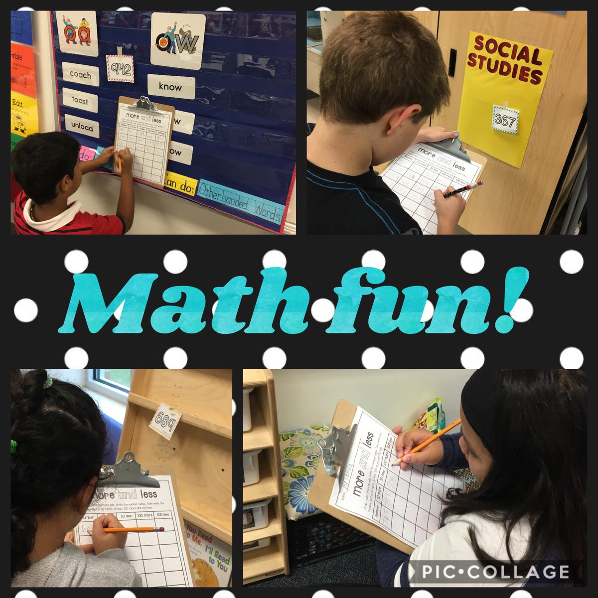 MsBaker_in_2nd's tweet photo. We practiced 10 more and 10 less with place value scoot! #math4fun https://t.co/aO5VYc6RSh