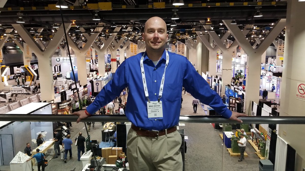 UelnerT's tweet photo. Meet Brad Kueter.  Brad is happy that we joined @PMATalk and is here at #FABTECH17 . https://t.co/GOpqxCVjTM