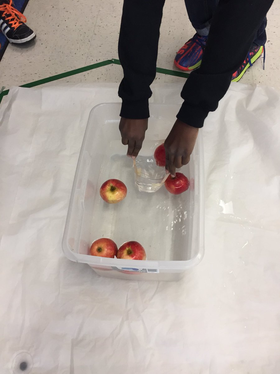 camey_stem's tweet photo. 3rd graders created apple bobbing tools to prevent germs. #engineers #cameypride @Camey_ES https://t.co/X9RoUUu9er