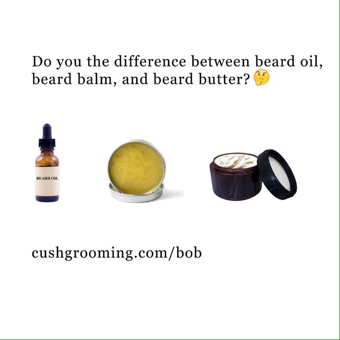 CushGrooming's tweet photo. Do you know the difference between beard oil, beard balm, and beard butter? #beards #beard #blackmen https://t.co/2m3RWPn8yg https://t.co/IowQxRhaR0