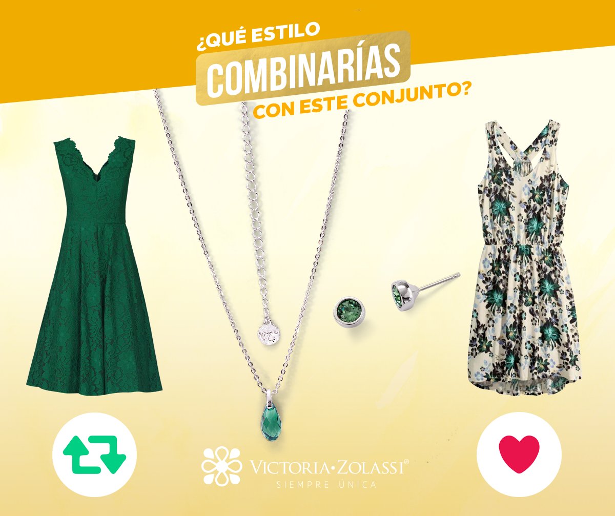 VictoriaZolassi's tweet photo. ¿Combinarías este Juego de Joyería con tu vestido de día o con tu vestido de noches? #TuFórmula https://t.co/qgSBSsOsud