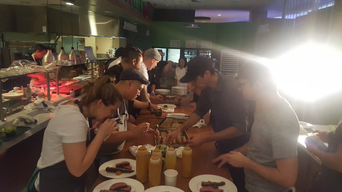 Way to push out 270 plates! with dietary restrictions. Thank you. <a href="/barberiansTO/">Barberians Steak TO</a> @CoryVitiello <a href="/GrantvanGameren/">Grant van Gameren</a> @ChefLoseto <a href="/ShuckerPaddy/">Patrick McMurray</a>