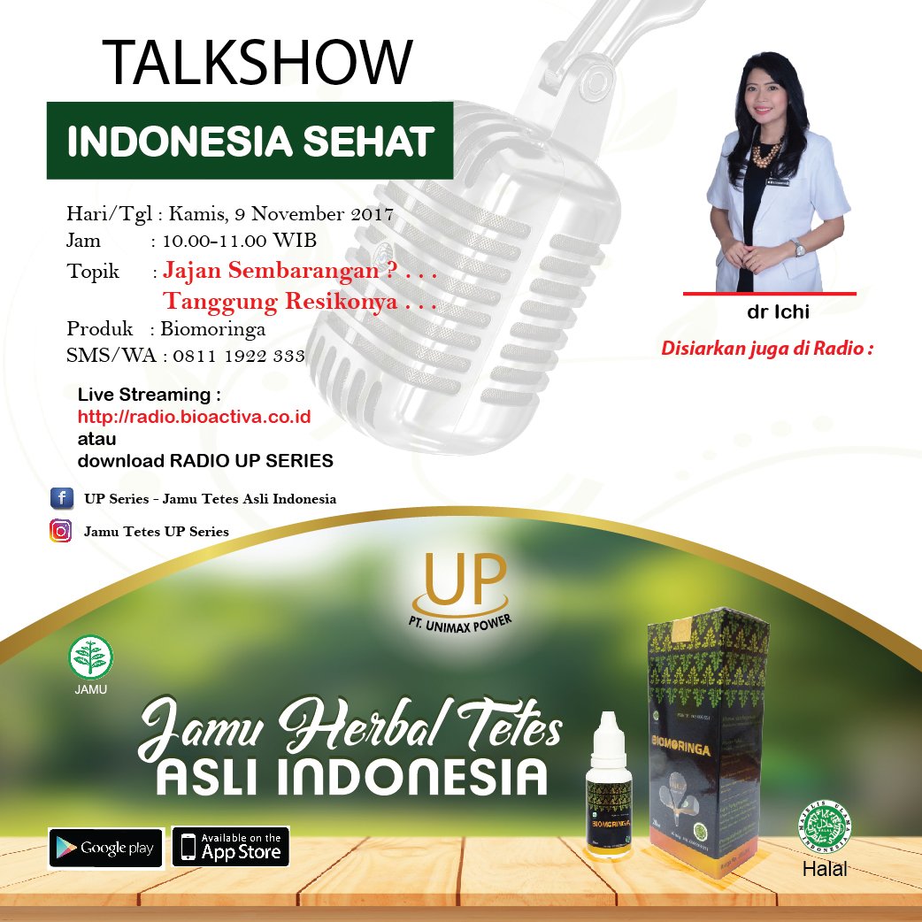 jamutes's tweet photo. Mau tau ttg Penyakit Menular Sexual? dengarkan di Talkshow hr ini https://t.co/2Y2SIl5Nu6 #TalkshowIndonesiaSehat #Biomoringa #BincangSehat https://t.co/vDzQTUHF46