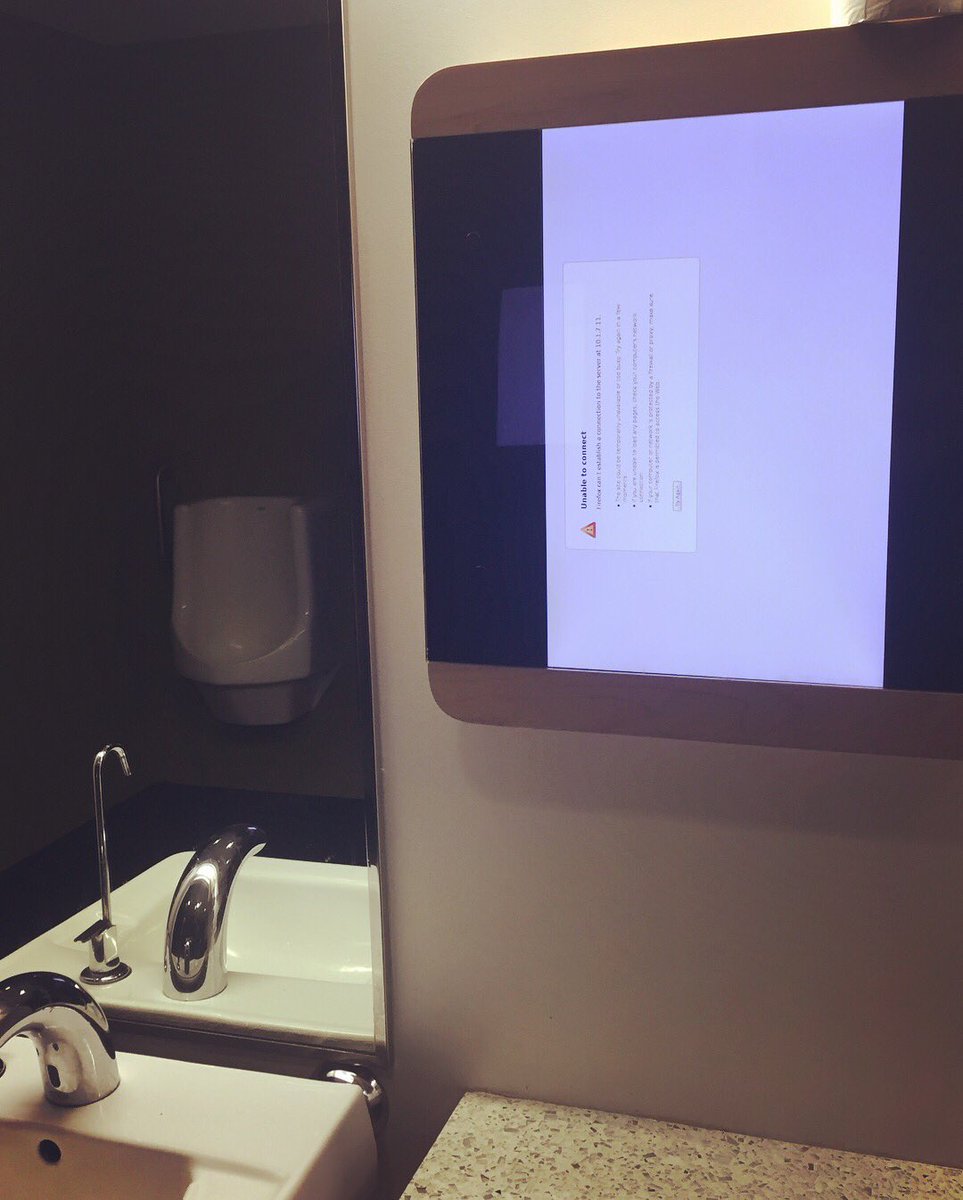 ZachMelzer's tweet image. #toiletscreen #unabletoconnect #update #worksfine