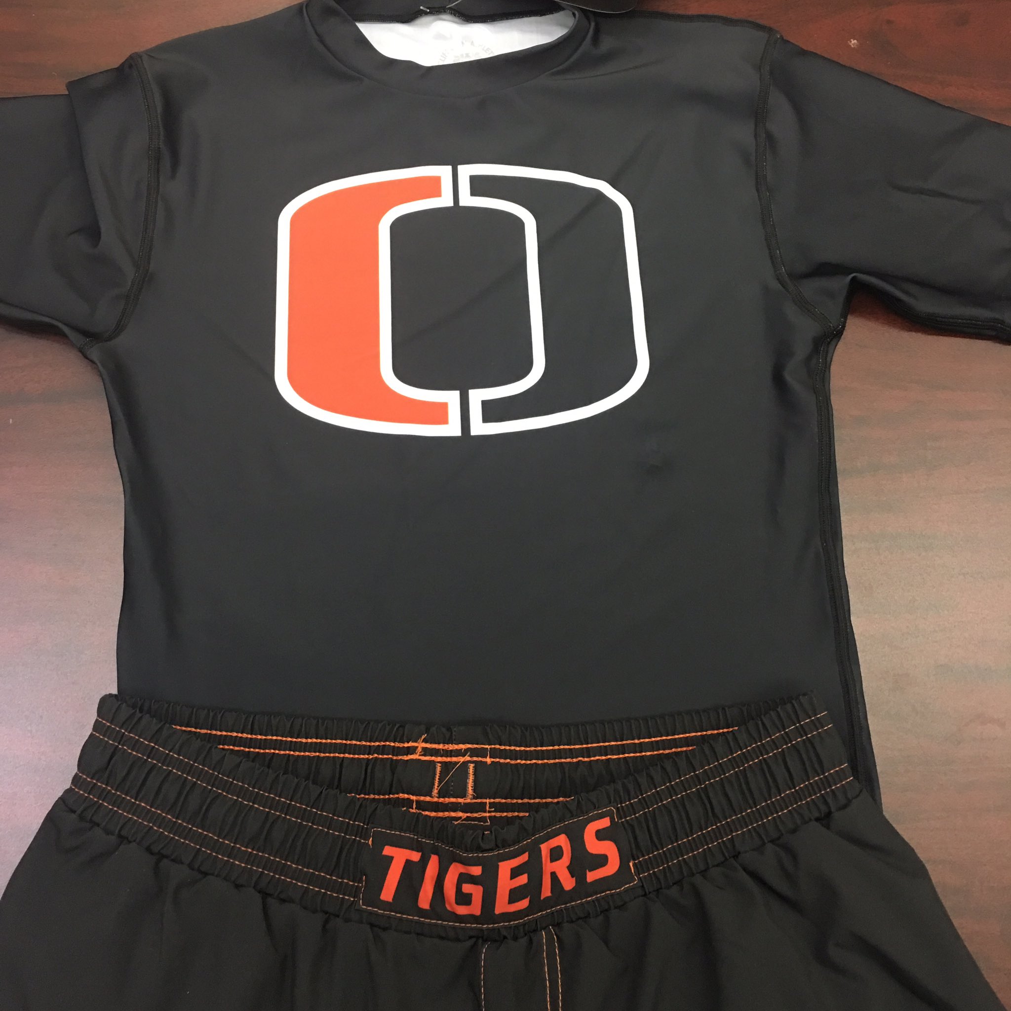 on Twitter shirts for a two piece uniform we did for Olney