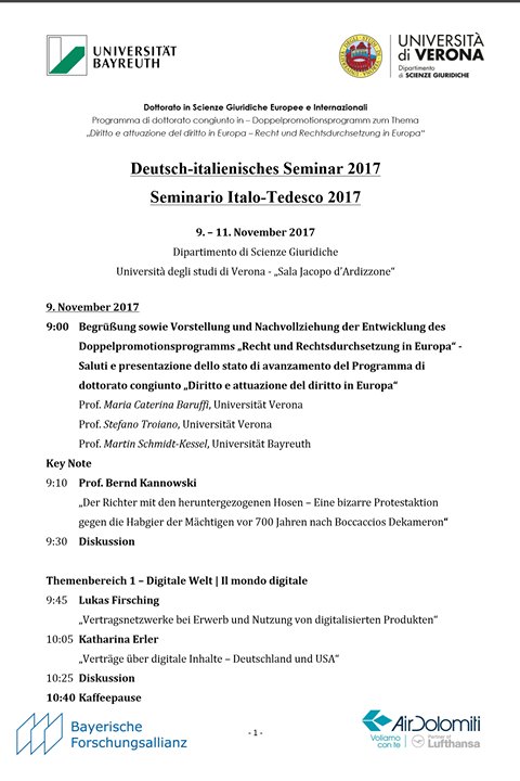 FfV_UniBayreuth's tweet photo. Gleich startet unser #Doktorandenseminar im #Doppelpromotionsprogramm mit #Verona - viel #Verbraucherrecht, viel #Digitalisierung https://t.co/JRvH9drVGn