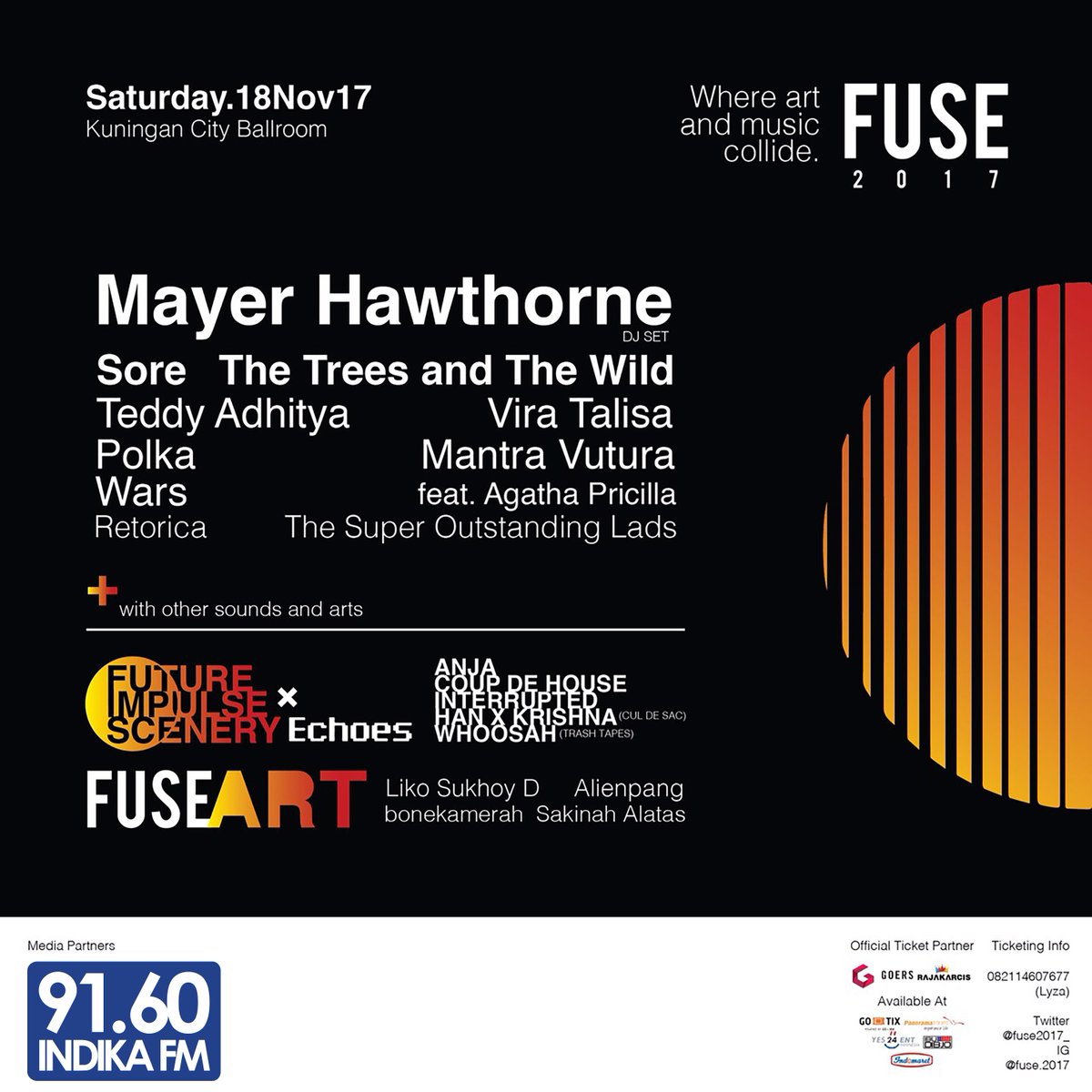 INDIKA9160FM's tweet photo. Get ready to sing your hearts out to Hawthorne this 18th of November only at #FUSE2017! https://t.co/axA6xFNCJr