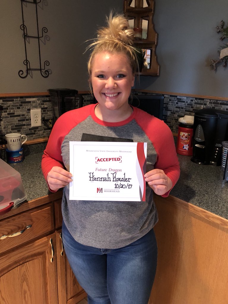 RoeslerHannah's tweet photo. I’m so excited for my new adventure at MSUM! I can’t wait to explore the true meaning of becoming a dragon and learning how to utilize my abilities in different aspects of the community! It’s a perfect fit for me; I can’t wait to #BeADragon🐉! https://t.co/ma9WnEGszX