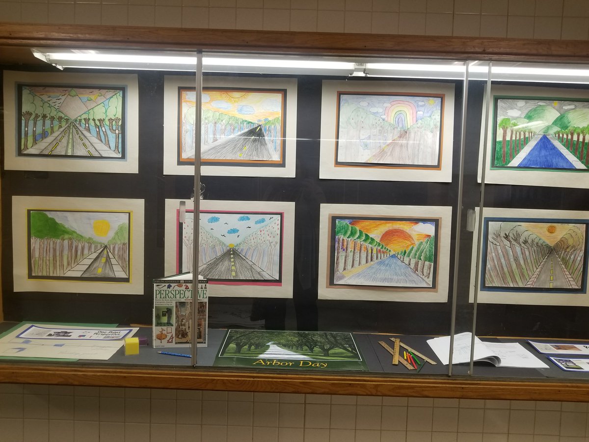 HWSmithscsd's tweet photo. Some of our scholars' beautiful art work on perspective.  #HWpower #art Thank you Ms. Bonfe for the inspiring art displays in our halls. @SyracuseSchools https://t.co/idPic4LfyC
