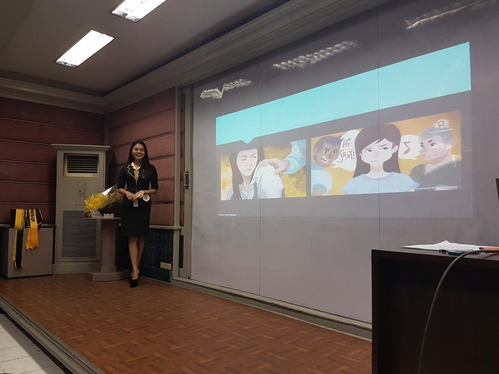USTCBASC's tweet photo. Last but definitely not the least, we have Angela Peradilla from 3M2 and she is one with empowering sexually harassed and abused women. #CYAA2018 #Incandescent2018 https://t.co/kfVoHDZct6