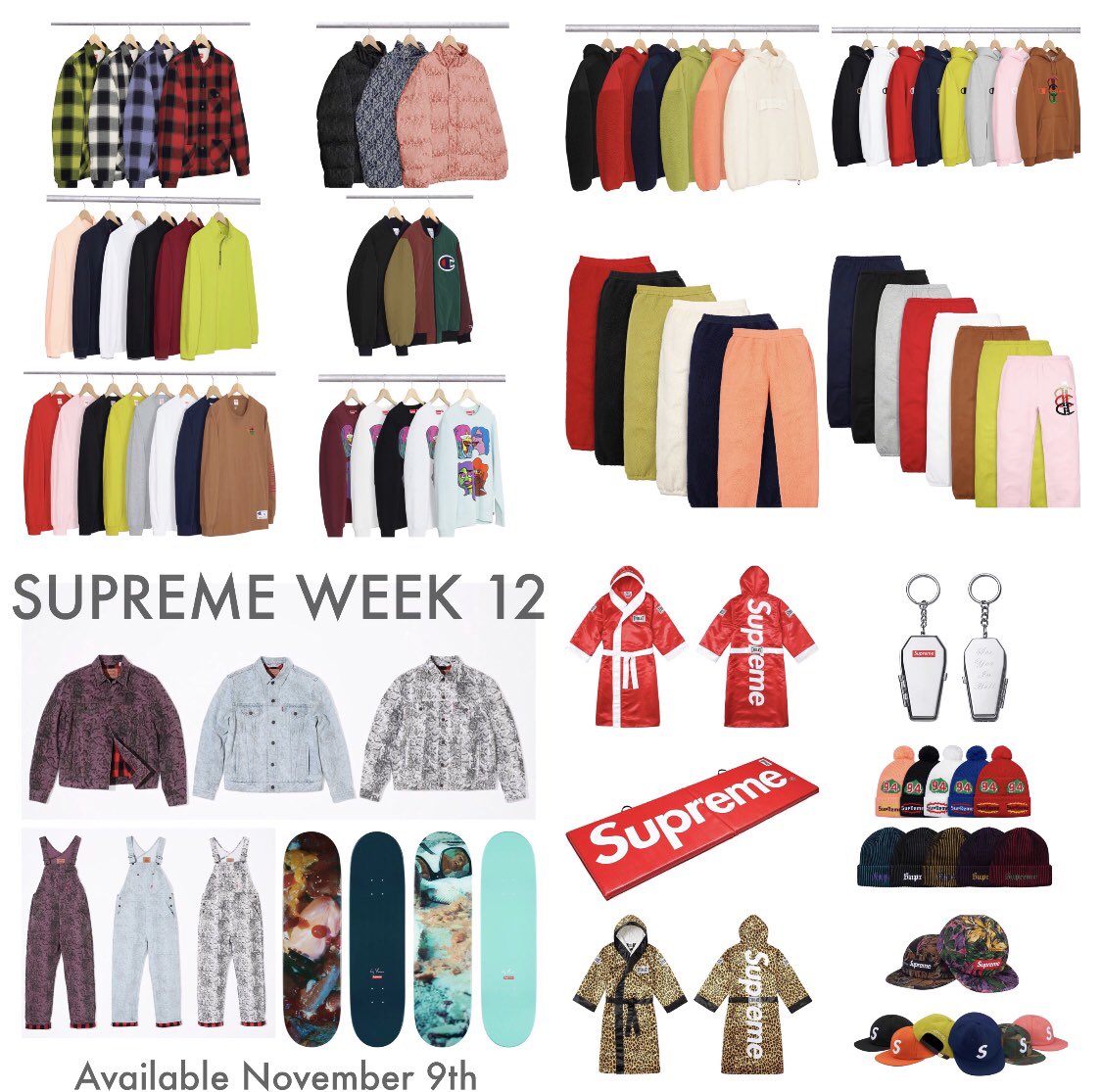 supreme drop list 2017