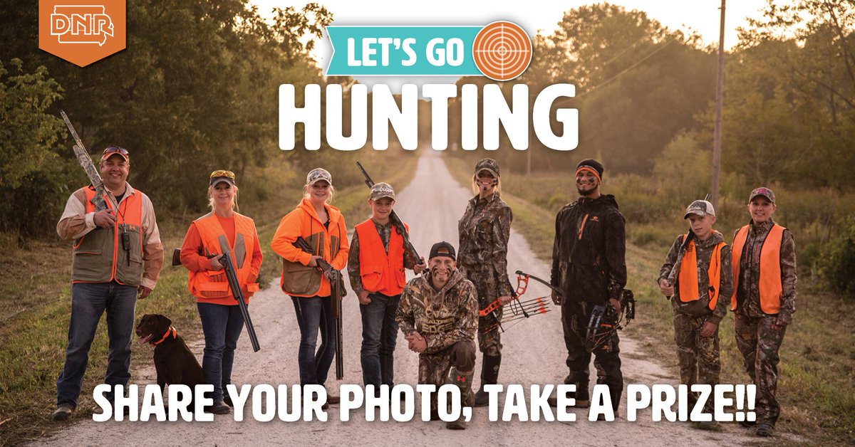 iowadnr's tweet photo. Show us who you enjoy hunting with this fall!
Upload photo here and enter to win $200 BPS gift card: https://t.co/tANHo113cn
#LetsGoHunting https://t.co/bZ04SGbjnW
