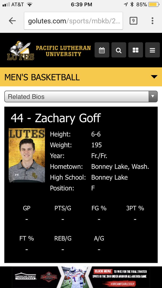 BLHoopsBoosters's tweet photo. Former Panther getting ready for his Freshman season at PLU.  First game next Wednesday against Northwest Indian College at 7:00 p.m. #OnceAPantherAlwaysAPanther https://t.co/dCGXWMgoxV