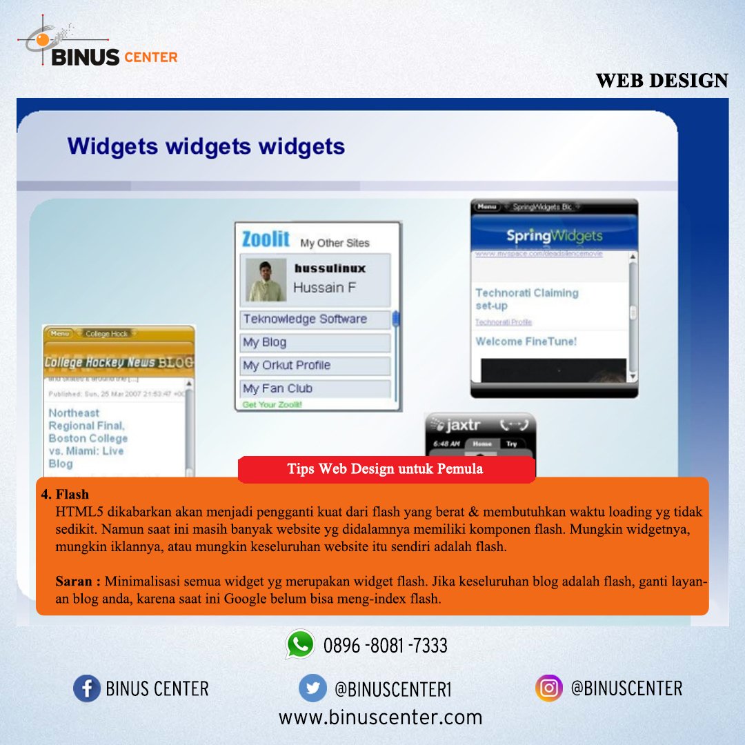 BINUSCENTER1's tweet image. Tips web design bagi pemula .... #binuscenter #tipswebdesign #kursuswebdesignjakarta #tipsdesignpemula #dailyinsight #kursuskomputerjakarta