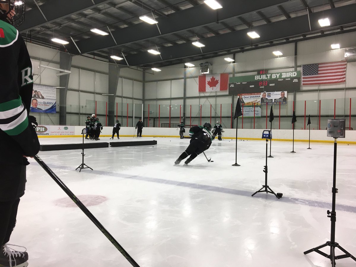 RISESportTest's tweet photo. Skills and @sporttesting tonight with the Lord Selkirk-Seven Oaks #RebelsAA Peewee teams. Great effort and focus, lots of promise with some talented players #BeginYourRISE https://t.co/ehbbPXckdH