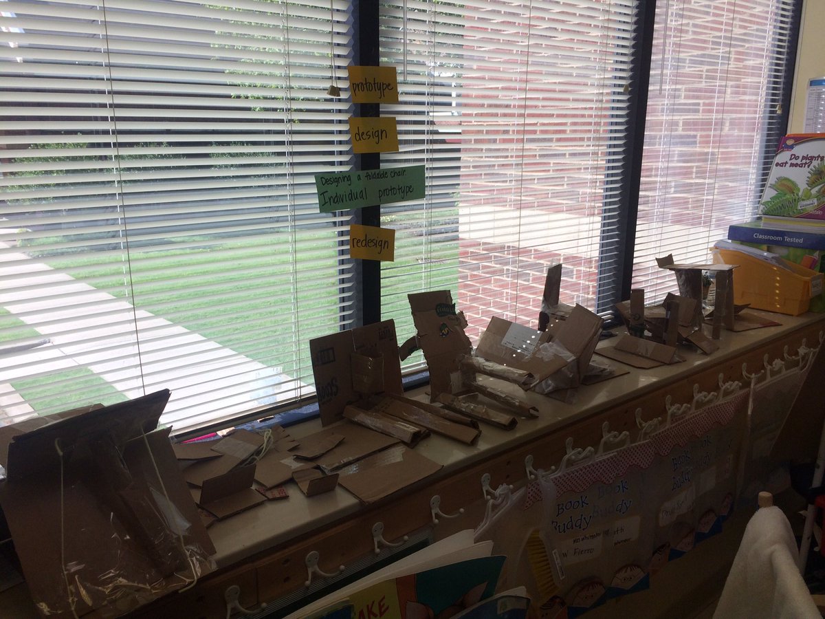 tabwhitt13's tweet photo. DT process!!! It's our chair! What a journey! #dtk12chat @scitechyEDU @WickedDecent @lndeutsch @kwaku1 https://t.co/voP1CCeaXk