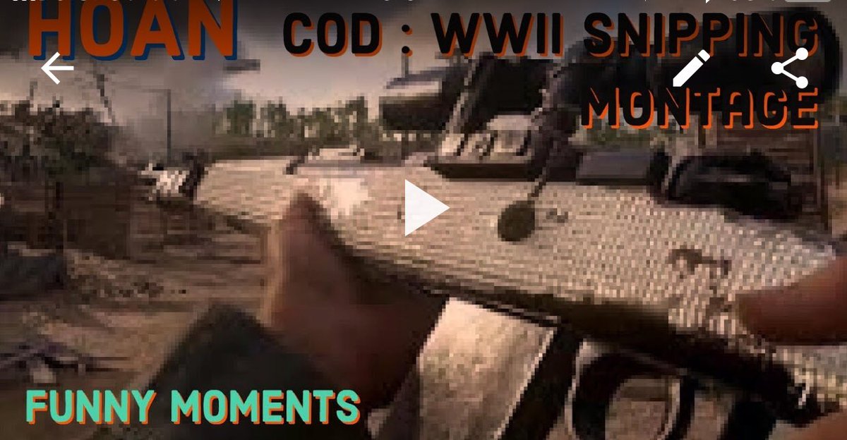 HellOfANight2's tweet photo. Sup guys check out my montage for ww2 sniping. #CallOfDutyWWII #CallofDuty #CallofdutyWW2 #CODWW2 #cod #CODWII #gamers #PS4 #PlayStation #PlayStation4 #XboxOneXEnhanced #XboxLive #XboxOneXLive #playstationnetwork please leave a like. https://t.co/qrFQs6gAX8 https://t.co/plzg4bAYAU