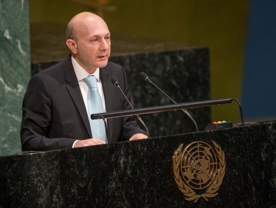 On behalf of co-chairs #UAE Perm.Rep Amb Nusseibeh & #Georgia addressed #UNGA on #SecurityCouncilReform, gratitude to @UN_PGA & Member States for entrusting us with #IGN facilitation: 'We'll engage w/ all in a transparent & inclusive manner for credible & forward looking process'