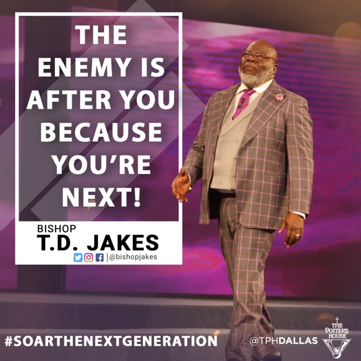TPHDallas's tweet photo. โThe Enemy Is After You Because Youโre NEXT!โ - @BishopJakes
#SoarTheNextGeneration #tphimpact https://t.co/7uNsPa0dkd