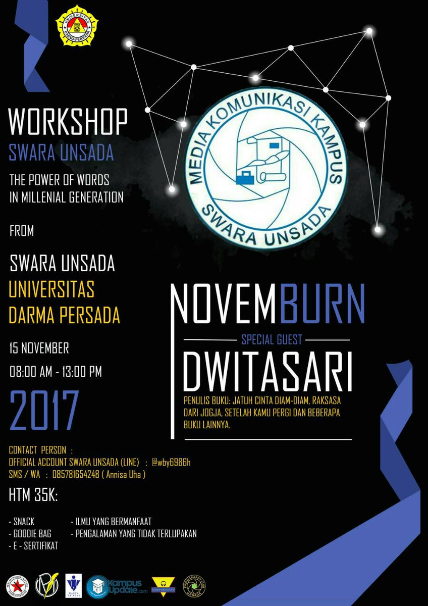 Hai penggiat literasi! Sudahkah kalian mendaftarkan diri di acara kece ini? Ayo ayooo~ Pendaftaran kami tunggu sampai besok lho! 😊