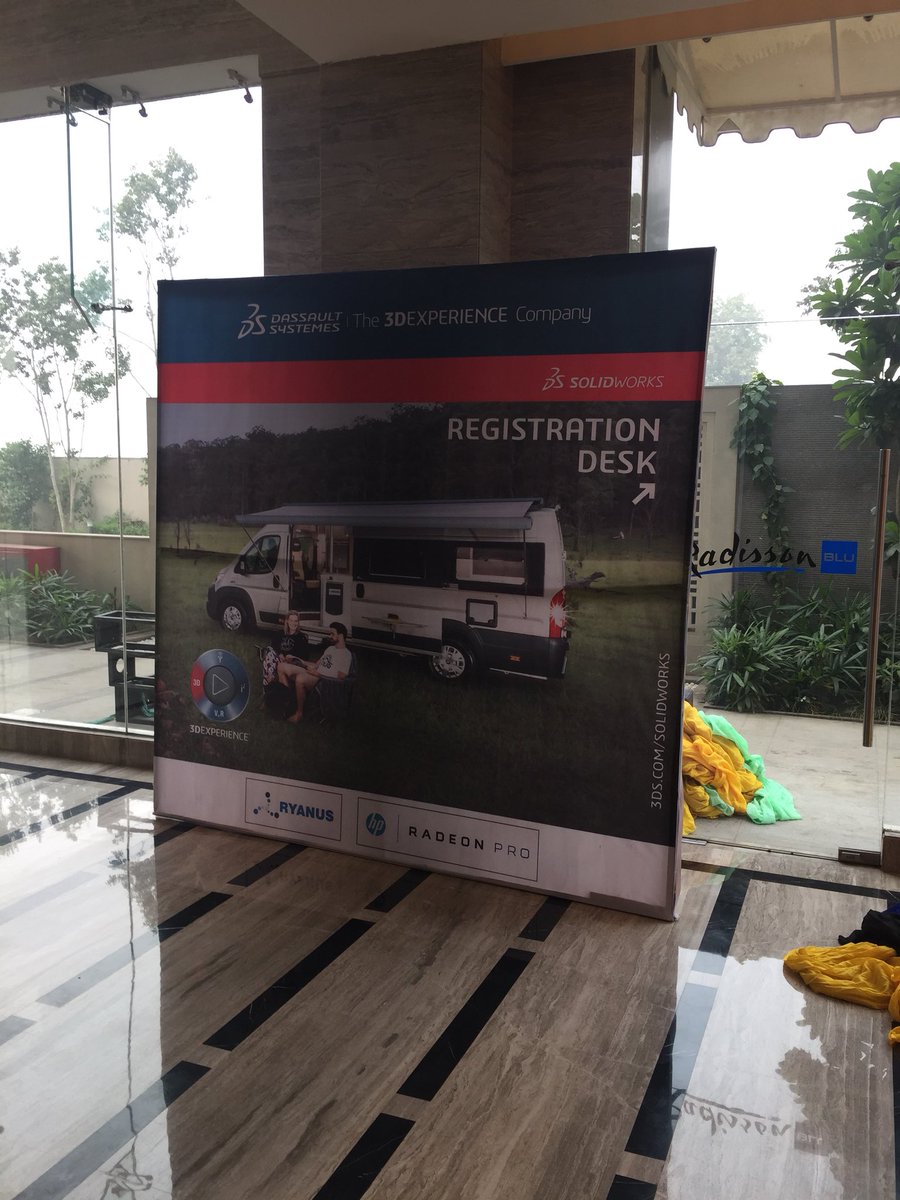 Ryanus_India's tweet photo. Stage is all set for SOLIDWORKS 2018 Innovation Day @SOLIDWORKSIndia @gurpreets2012 #SW2018LAUNCH @SOLIDWORKS https://t.co/RSNOGh5RGZ