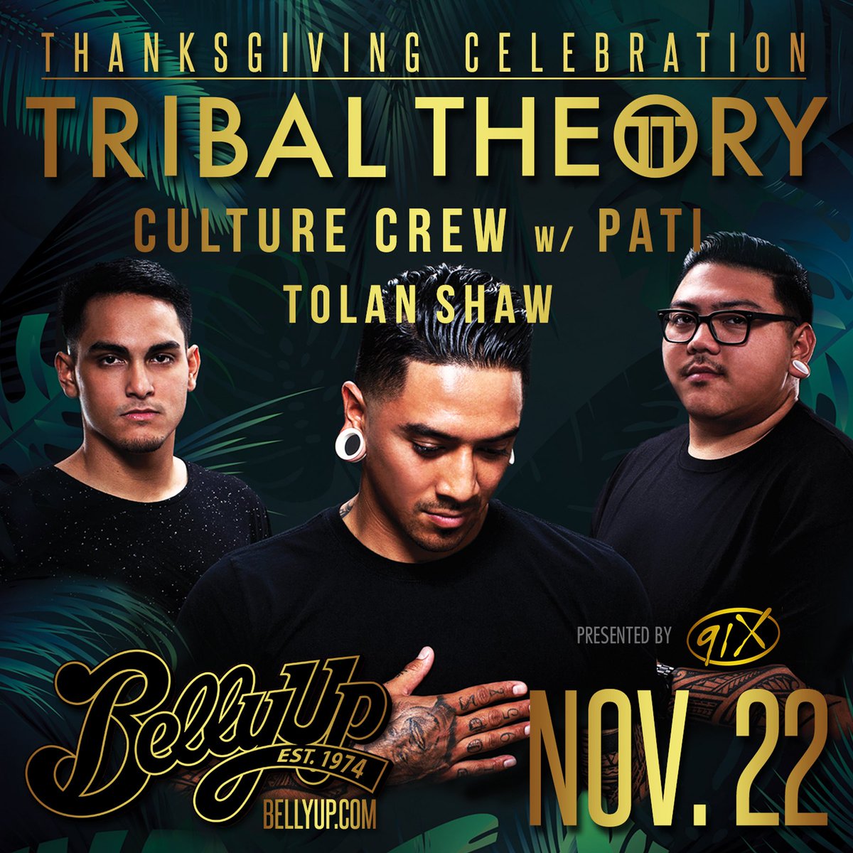 tribaltheory's tweet image. Tickets available now: goo.gl/vTu3NS

#tribaltheory #culturecrew #tolanshaw #91x