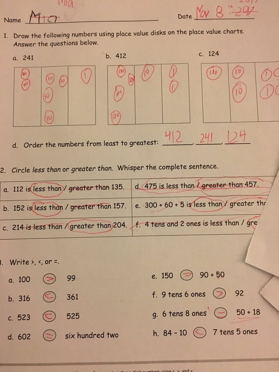 Draw Place Value Disks On The Place Value Chart