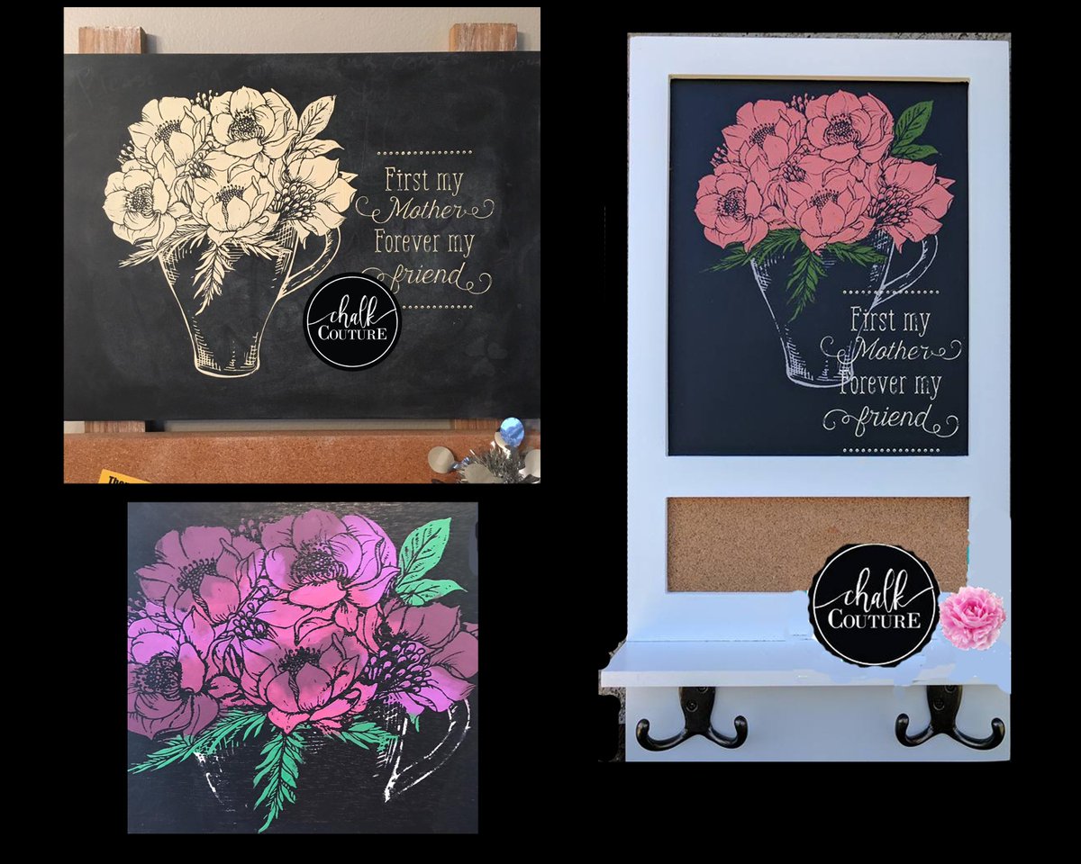MadeWithJoy1's tweet photo. Love how the Designers used the flower stencil.  #chalkcouture #madewithjoy1 https://t.co/tvYxzYJWqA