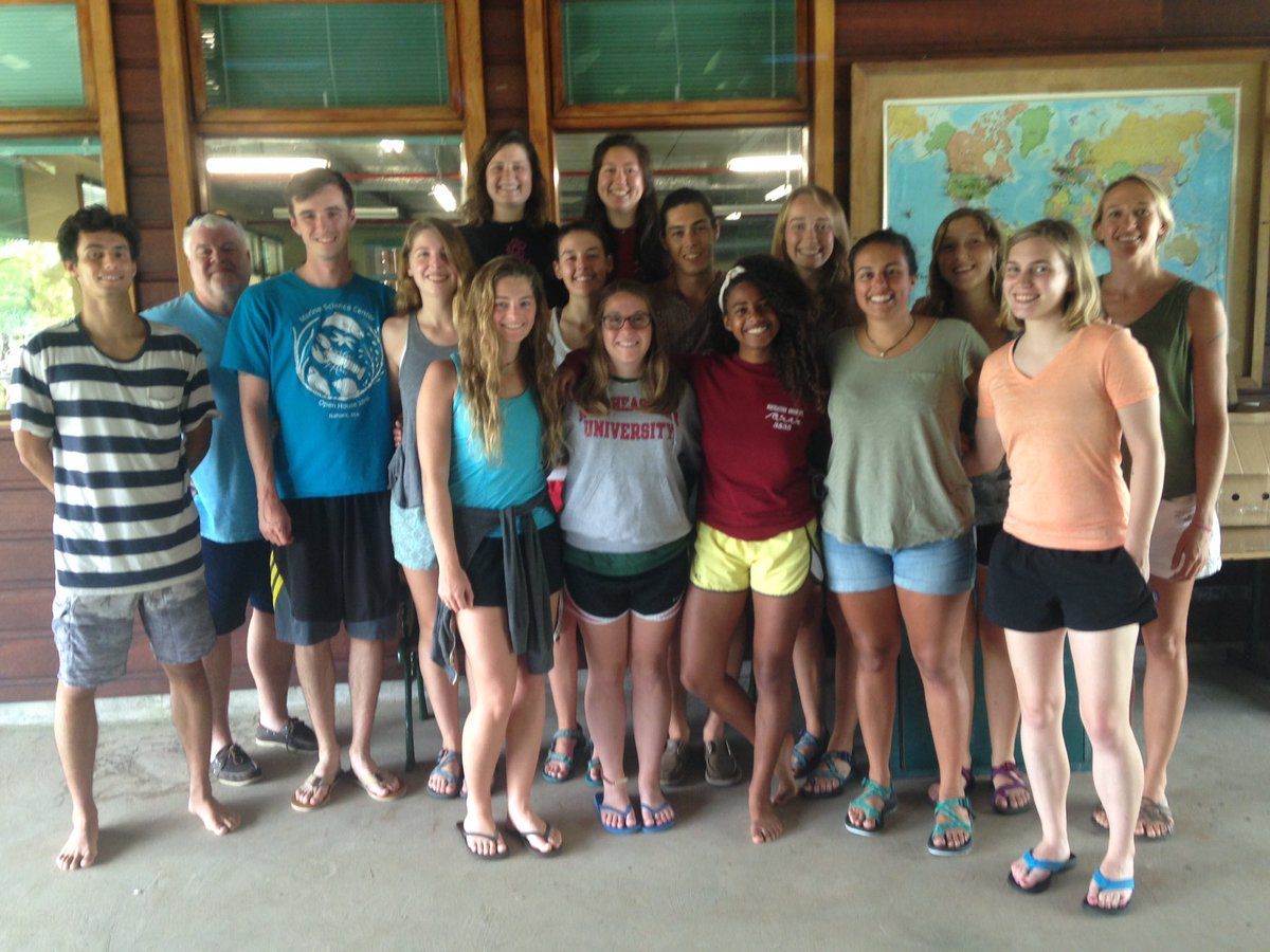 MaggieDJohnson's tweet photo. We wrapped up @NU_ThreeSeas undergrad Coral reef ecology @BocasStation over the weekend. Thanks to all for a great class! #3s35 https://t.co/Id6e00rIEZ