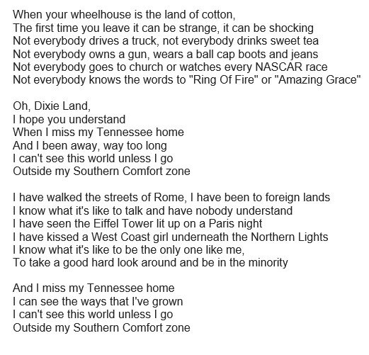 Daniel Dale No Twitter Paisley Has A Song Called Southern