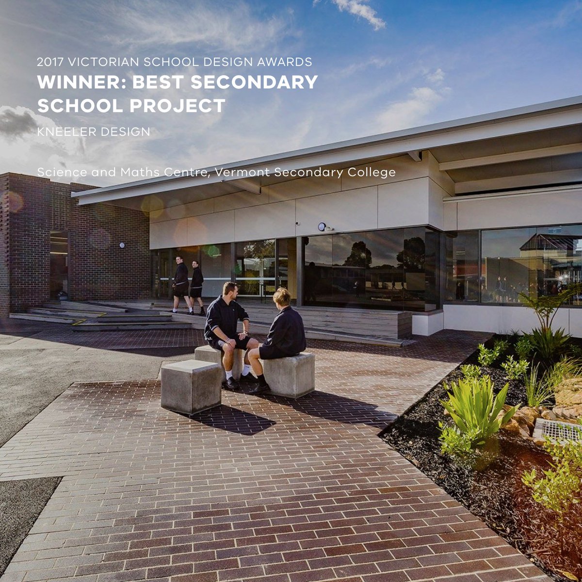 VicSchoolBuild's tweet image. Congratulations to all the winners of the 2017 Victorian School Design Awards. For the full list of finalists and winners go to bit.ly/2m5IsXv #vsda