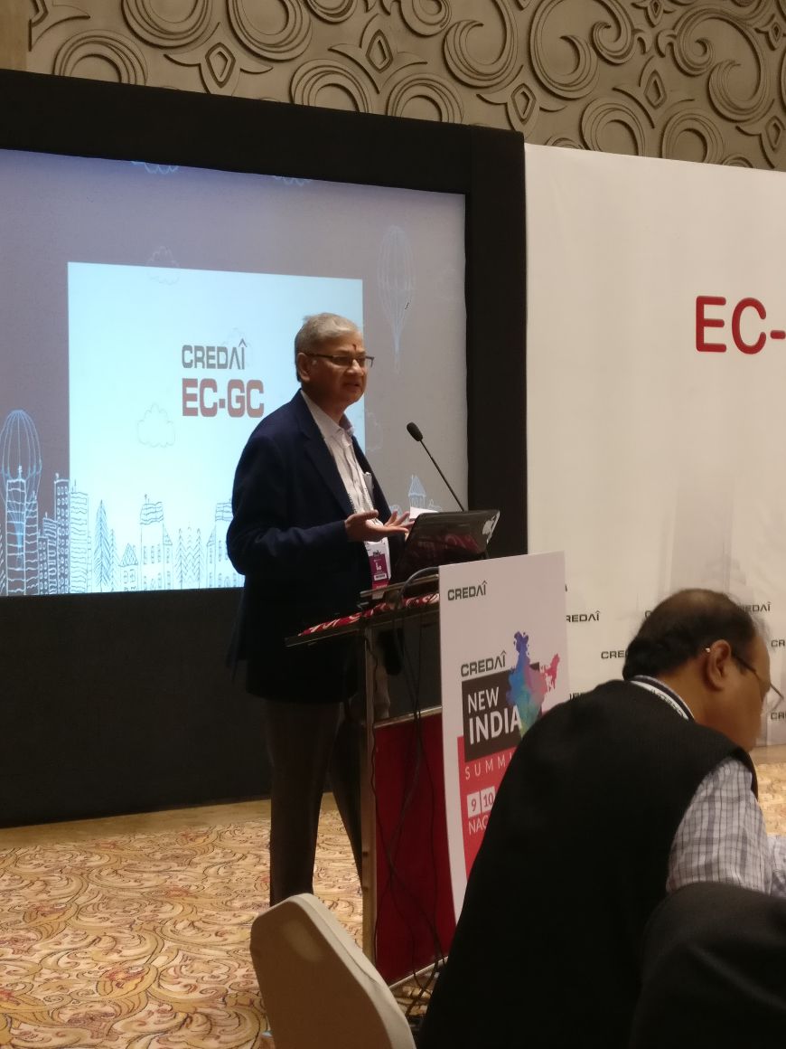CREDAINational's tweet photo. Mr. Sushil Mohta shares the progress of Skilling and #CleanCityMovement at the #CredaiECGC https://t.co/IkOistNDuR