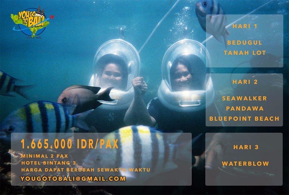 yougotobali's tweet photo. #bali #package #3d2n #cheap #payu #pesonaalamyuwana #tripngoods #travel #holiday #vacation #seawalker #beach #sea #coral #reef #indonesia https://t.co/tVsX2Xvcn1