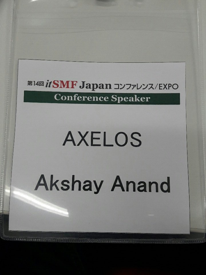 bloreboy's tweet photo. Hello #itSMFJapan! Come hear me talk about the intersection of #DevOps & #ITIL at 3pm! https://t.co/u15t2GR1sv