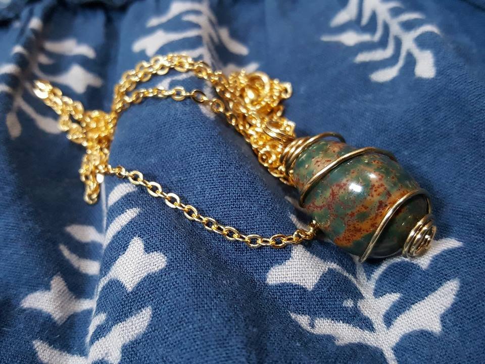 ElvenAssassin's tweet photo. Excited to share the latest addition to my #etsy shop: Bloodstone wire wrapped pendant 

#excited #gettingitdone https://t.co/PETvvrZ6tV https://t.co/EPinB7MG3W