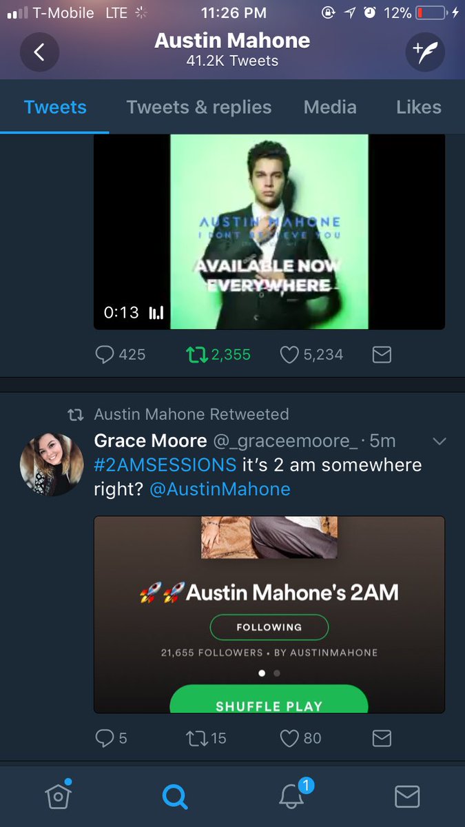 _graceemoore_'s tweet photo. THIS IS WHERE MY NAME BELONGS. ON HIS PROFILE 🤤🤤 #2AMSESSIONS @AustinMahone https://t.co/7Mb0Ixjc8M